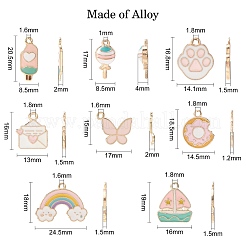 40шт 8 стиля подвески из сплава с эмалью&nbsp;ENAM-CJ0004-76