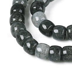 Выпечки нарисованные потрескивание стеклянные бусины пряди&nbsp;DGLA-N019-02A-09