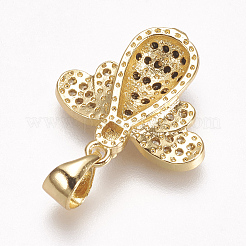 Латунные микро проложить кубического циркония подвески&nbsp;ZIRC-A009-13A-G01