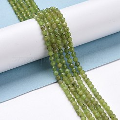 Натурального оливкового нефрита бисер нитей&nbsp;G-D463-13B