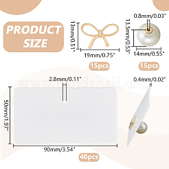 15 шт. гайки для ушей из искусственного жемчуга ABS&nbsp;FIND-PH0028-54