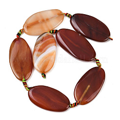 Натуральные полосатые агатовые бусы&nbsp;G-F825-H01-02A