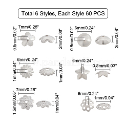 Крышки для бусин из нержавеющей стали 304&nbsp;STAS-UN0011-93P