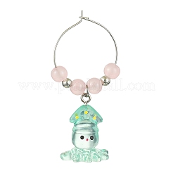 Подвески для бокалов из смолы на тему океана&nbsp;AJEW-JO00243