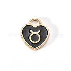 Подвески из эмалевого сплава с покрытием из легкого золота&nbsp;ENAM-R055-05B