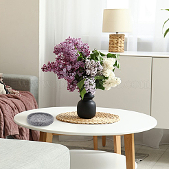 1 шт. плоские круглые керамические подносы для ювелирных изделий&nbsp;AJEW-BBC0002-49A