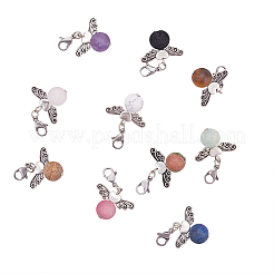 Ангел тема подвески из натурального камня&nbsp;HJEW-PH0001-20AS