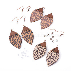 Наборы для самостоятельного изготовления сережек-подвесок в виде конского глаза&nbsp;DIY-TA0012-30