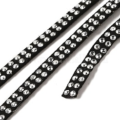 2 ряд шнур из искусственной замши с платиновым алюминием LW-D005-01P