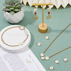 12 шт. подвески-коннекторы в виде цветка натуральной пресноводной ракушки&nbsp;PALLOY-HS00006