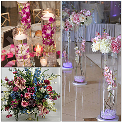 30шт тканевая искусственная ветка цветущей сливы&nbsp;AJEW-SC0031-60B