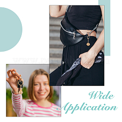 3 шт. 3 стиля колокольчик сплав и железный кулон брелок и браслеты с подвесками наборы&nbsp;DIY-FH0009-60KCG