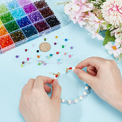 2380шт 28 цвета прозрачные акриловые бусины&nbsp;TACR-PH0001-87