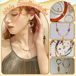 Прозрачные стеклянные бусины&nbsp;GLAA-NB0001-87