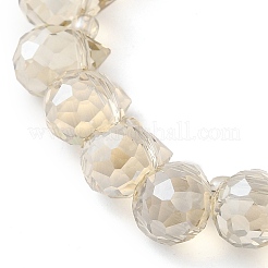 Стеклянные бусины с гальваническим покрытием &nbsp;EGLA-D030-17O