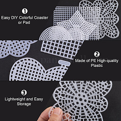 24 шт. 11 стиля пластиковых холстов для самостоятельного изготовления&nbsp;DIY-CP0012-41