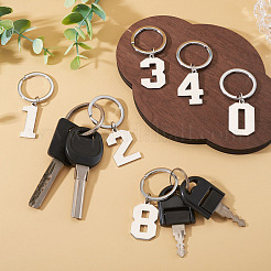 10 шт. 10 брелока из нержавеющей стали&nbsp;KEYC-TA0004-65