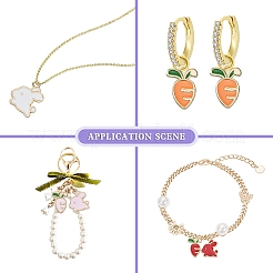 60шт 6 стиля подвески из сплава с эмалью&nbsp;ENAM-CJ0003-19