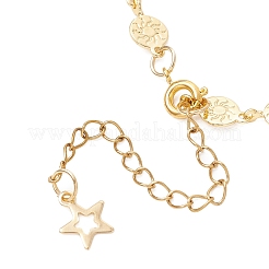 Латунные плоские круглые браслеты с узором в виде солнца.&nbsp;BJEW-JB13480