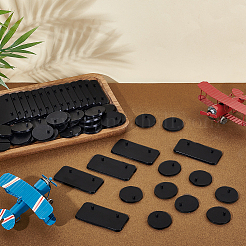 100 шт. 2 стиля пластиковых подставок для фигурок&nbsp;ODIS-NB0001-66B