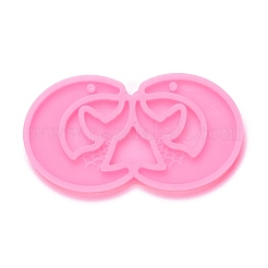 Луна с хвостом русалки кулон силуэт силиконовые Молды&nbsp;LS-DIY-M034-17