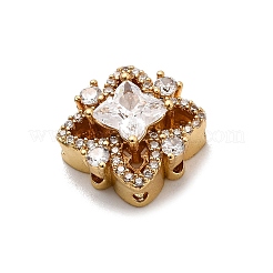 Многожильные звенья из прозрачного кубического циркония из латуни&nbsp;KK-Z131-09G