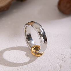 Двухцветное кольцо из нержавеющей стали 304 для женщин&nbsp;FF4336