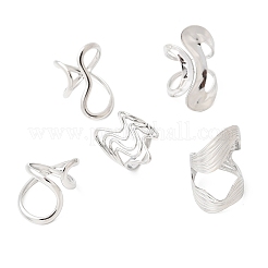 5 шт. открытые манжеты из нержавеющей стали 304 для женщин&nbsp;RJEW-K313-07P