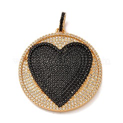 Латунные микро проложить кубического циркония подвески&nbsp;KK-U076-15G