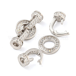 925 серебряная застежка с микропаве из прозрачного кубического циркония&nbsp;STER-B005-48P