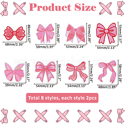 16 шт. 8 стиля компьютеризированная ткань для вышивки самоклеющиеся пластыри&nbsp;PATC-HS0001-05