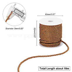 3-слойный полиэстеровый шнур&nbsp;OCOR-WH0033-17D