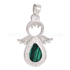 Синтетического малахита подвески&nbsp;G-H180-02P