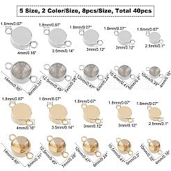 Оправы для страз из нержавеющей стали 304&nbsp;STAS-UN0010-25