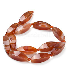 Натуральный красный агат бисер нитей&nbsp;G-B178-R01-01