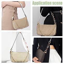 4 шт. 4-цветные эмалевые удлинители для ремешка кошелька из сплава в форме полумесяца&nbsp;FIND-WR0009-39