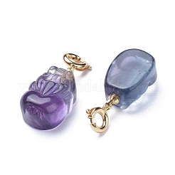 Резные подвески из натурального флюорита&nbsp;G-J387-46