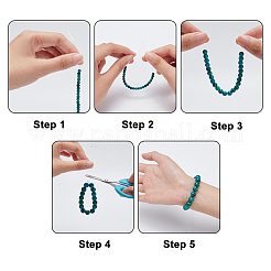 117 шт. 4 стиля синтетических бусин желтого бирюзового (яшмового) цвета&nbsp;TURQ-AR0001-22