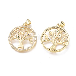 Латунные микро проложить кубического циркония подвески&nbsp;ZIRC-L076-043G