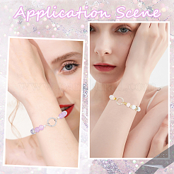 6 шт. застежка-крутилка из латуни 2 цветов с микропаве из кубического циркония&nbsp;KK-BBC0018-83