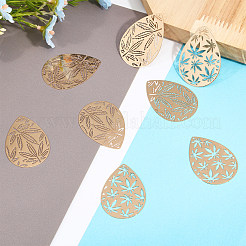 20шт 2 стиля латунные подвески&nbsp;KKC-CA0001-11