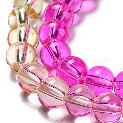 Окрашенные и нагретые нити синтетических кварцевых бусин&nbsp;G-P502-01A-04