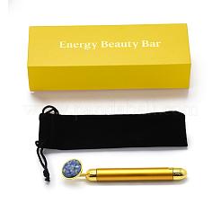 Электрические массажные палочки из натурального синего пятна из яшмы&nbsp;G-E515-13N