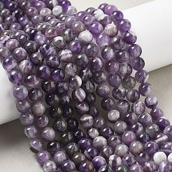 Природный аметист нитей бисера&nbsp;LS-G-M445-8MM-01E