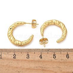 Серьги-гвоздики из нержавеющей стали 304&nbsp;EJEW-L296-055G