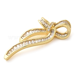 Покрытие стойки латунь микропаве прозрачные подвески из кубического циркония&nbsp;KK-C047-06G