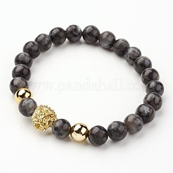 Эластичные браслеты из бусин из натуральных и синтетических драгоценных камней&nbsp;BJEW-G514-12