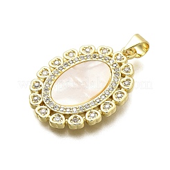 Латунные латунные подвески с цирконием микро паве&nbsp;KK-C087-04G