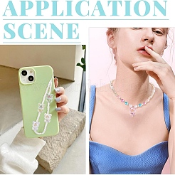 30шт 6 цвета акриловые бусины с УФ-покрытием&nbsp;PACR-YW0001-54