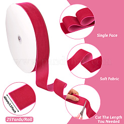 25 ярд односторонней бархатной ленты&nbsp;SRIB-TAC0003-01D